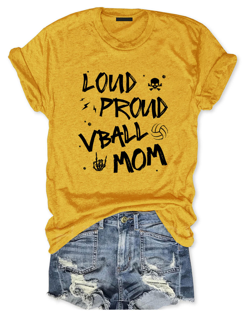 Loud Proud Mom Game Day Volleyball Momma T-shirt