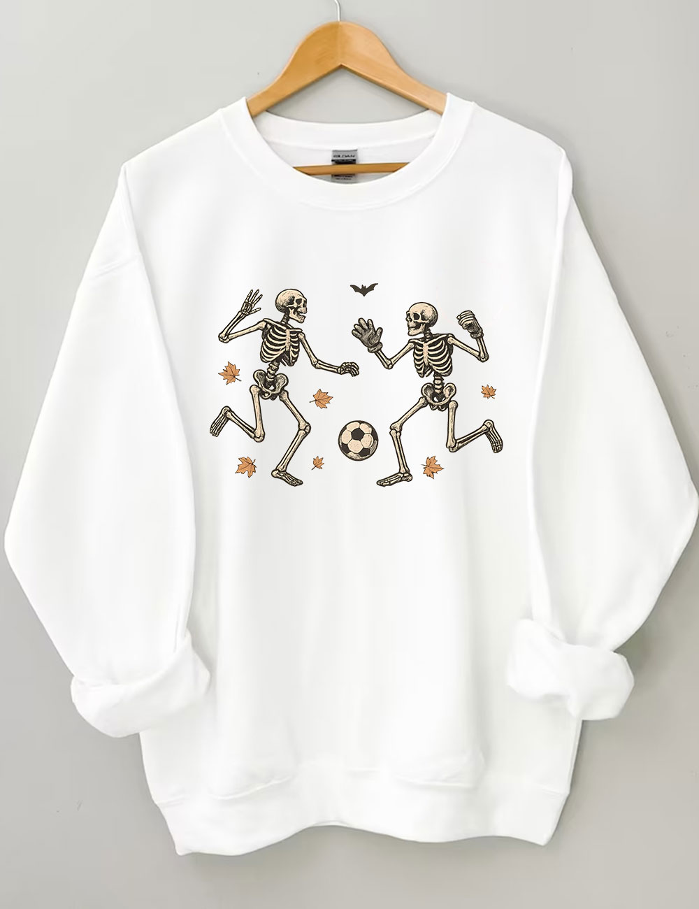 Funny Skeleton Soccer Halloween Sweatshirt