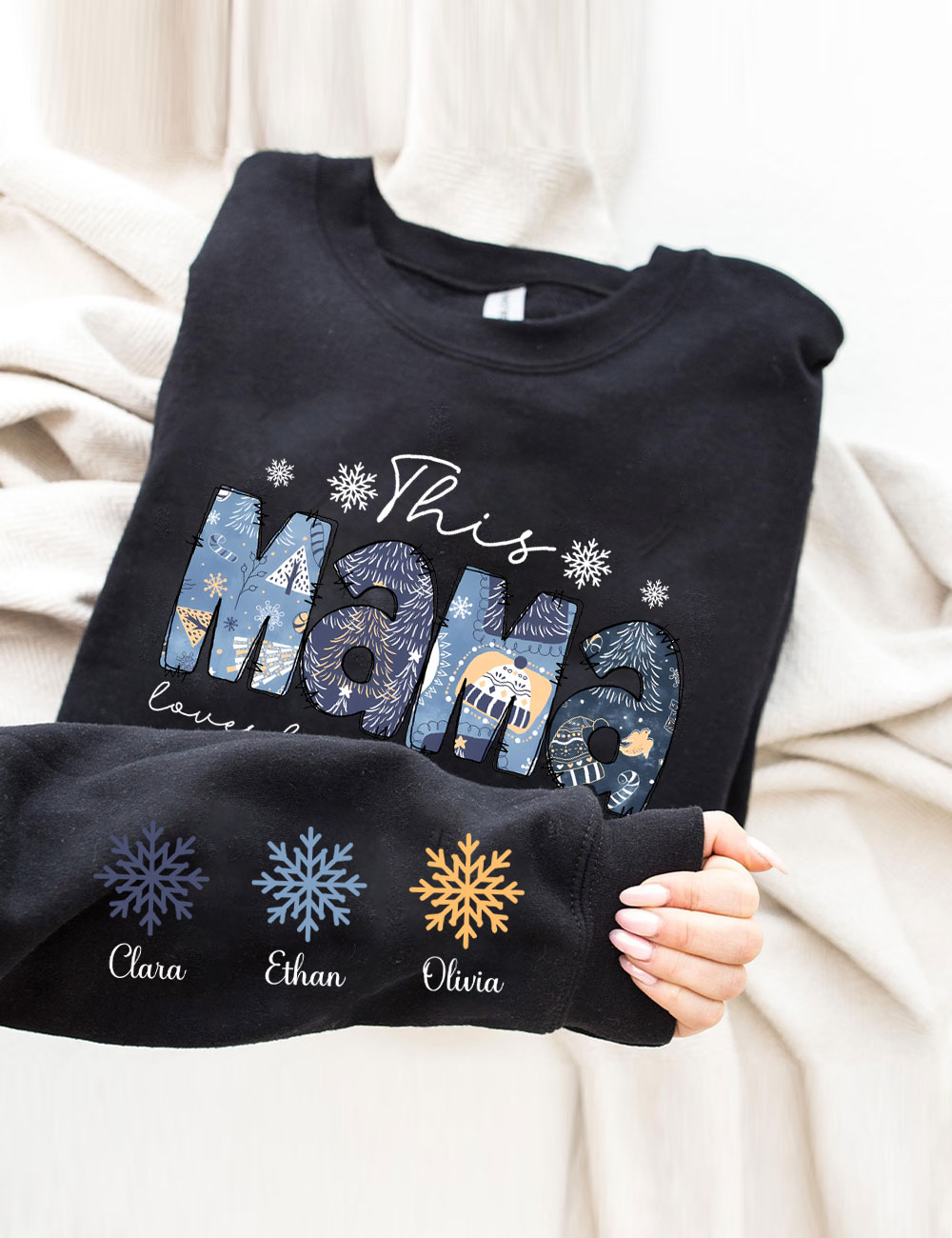 This Mama Loves Her Snowflakes Sweatshirt