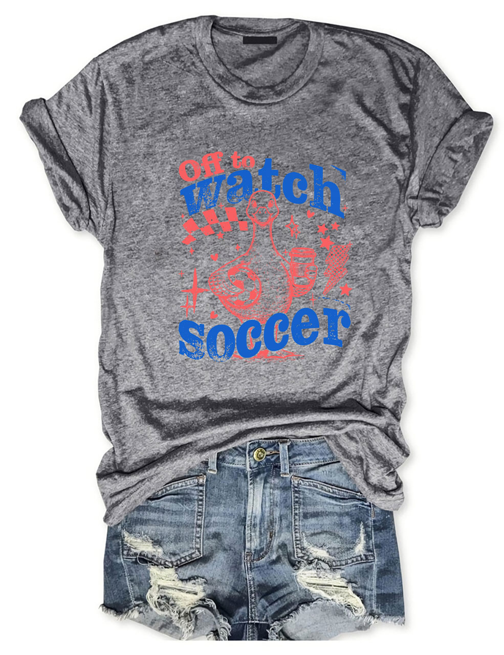Funny Goose Off To Watch Soccer T-Shirt