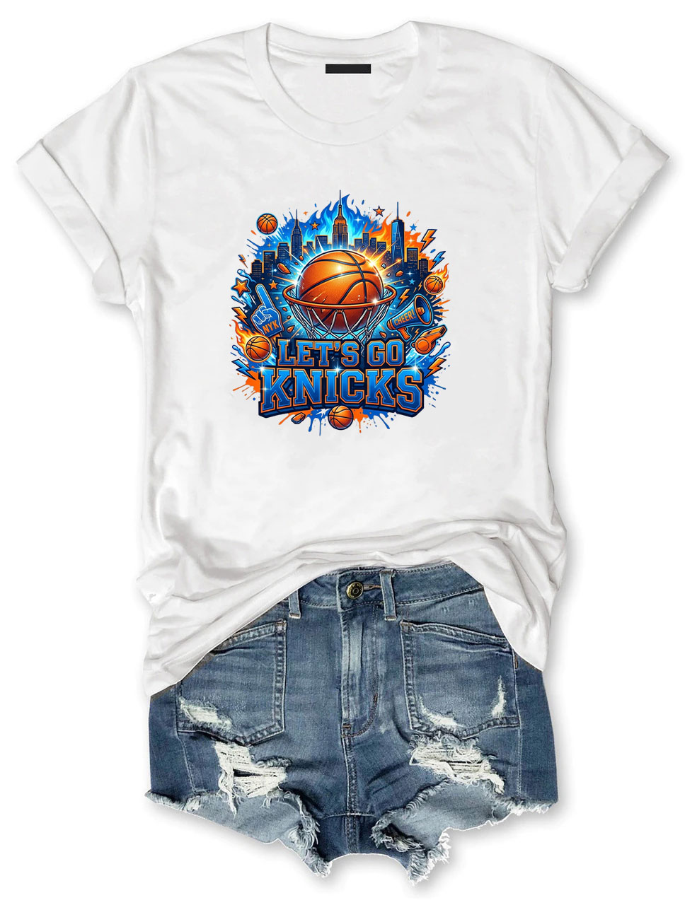 Let's Go Knicks Basketball T-shirt