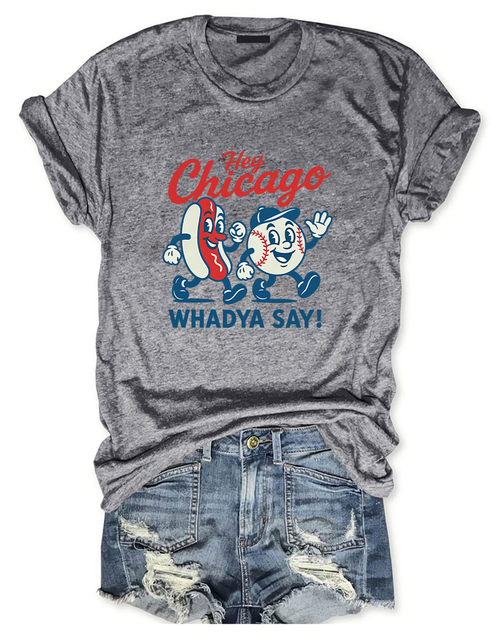 Hey Chicago Funny Baseball T-Shirt