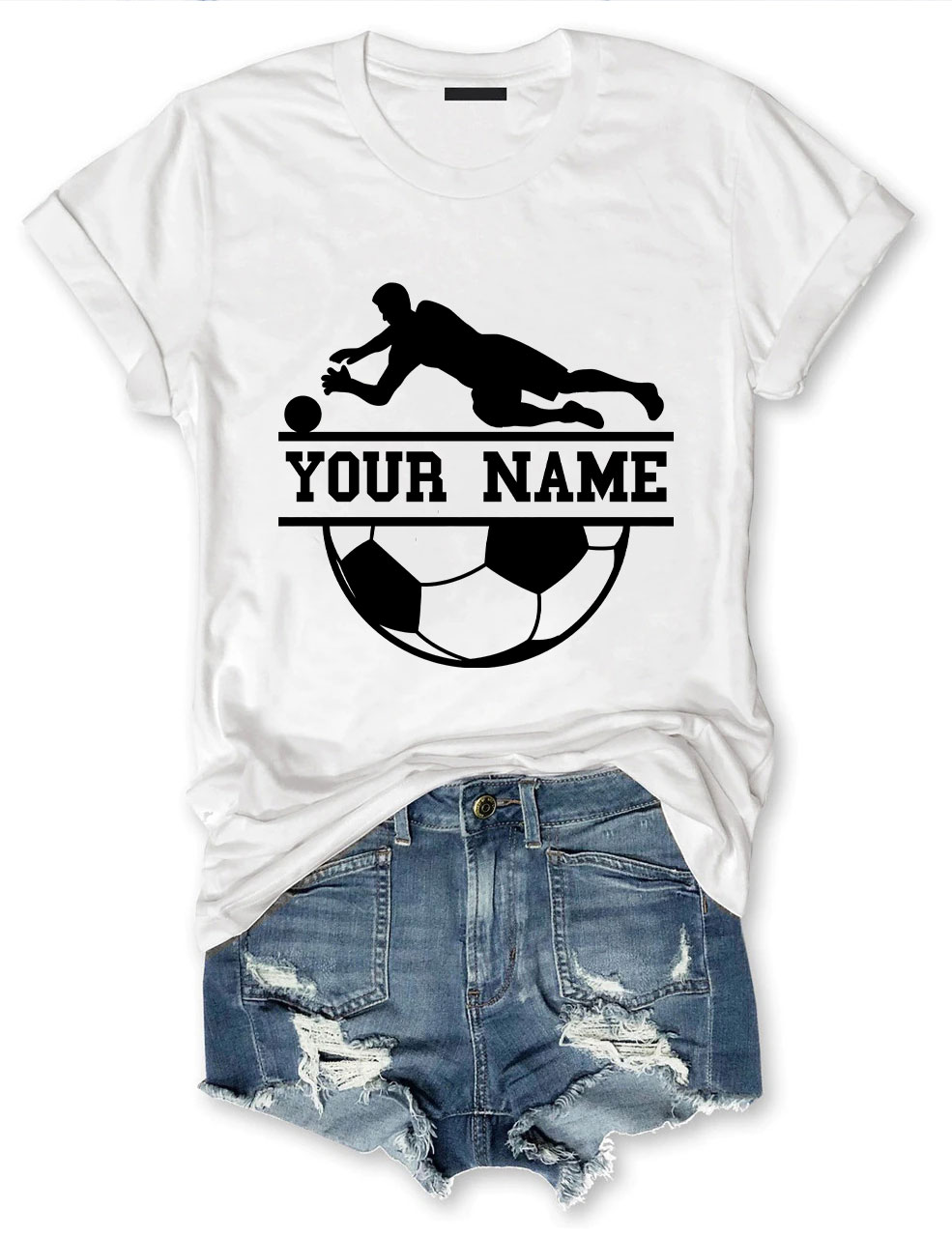 Custom Goalkeeper Football Player T-shirt