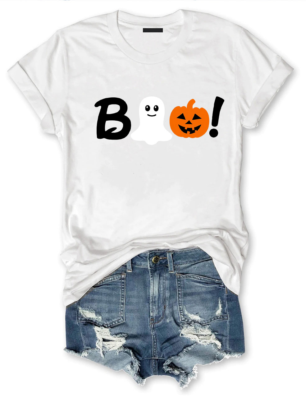 Boo Halloween Ghost Basketball T-shirt