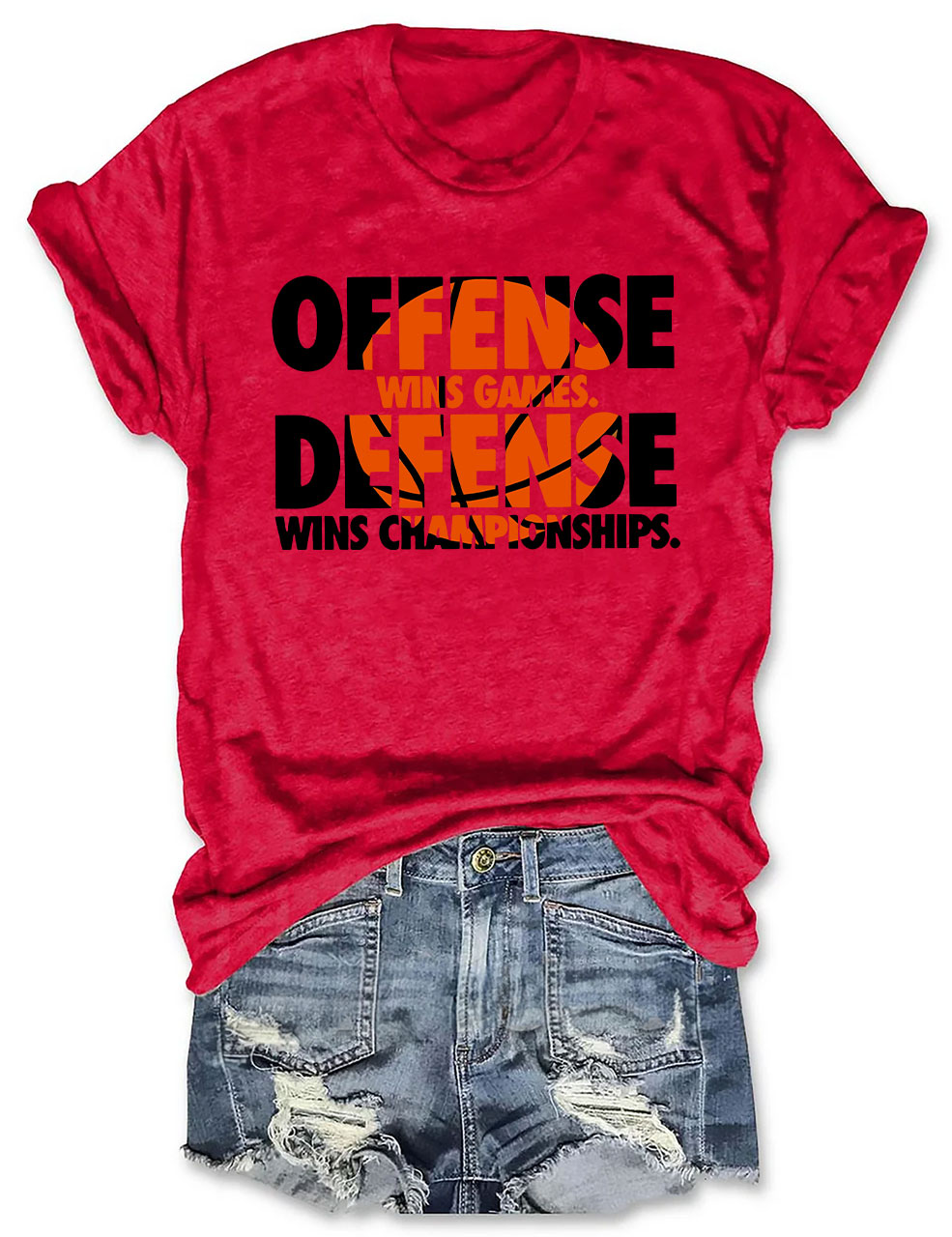 Offense Wins Games Basketball T-shirt
