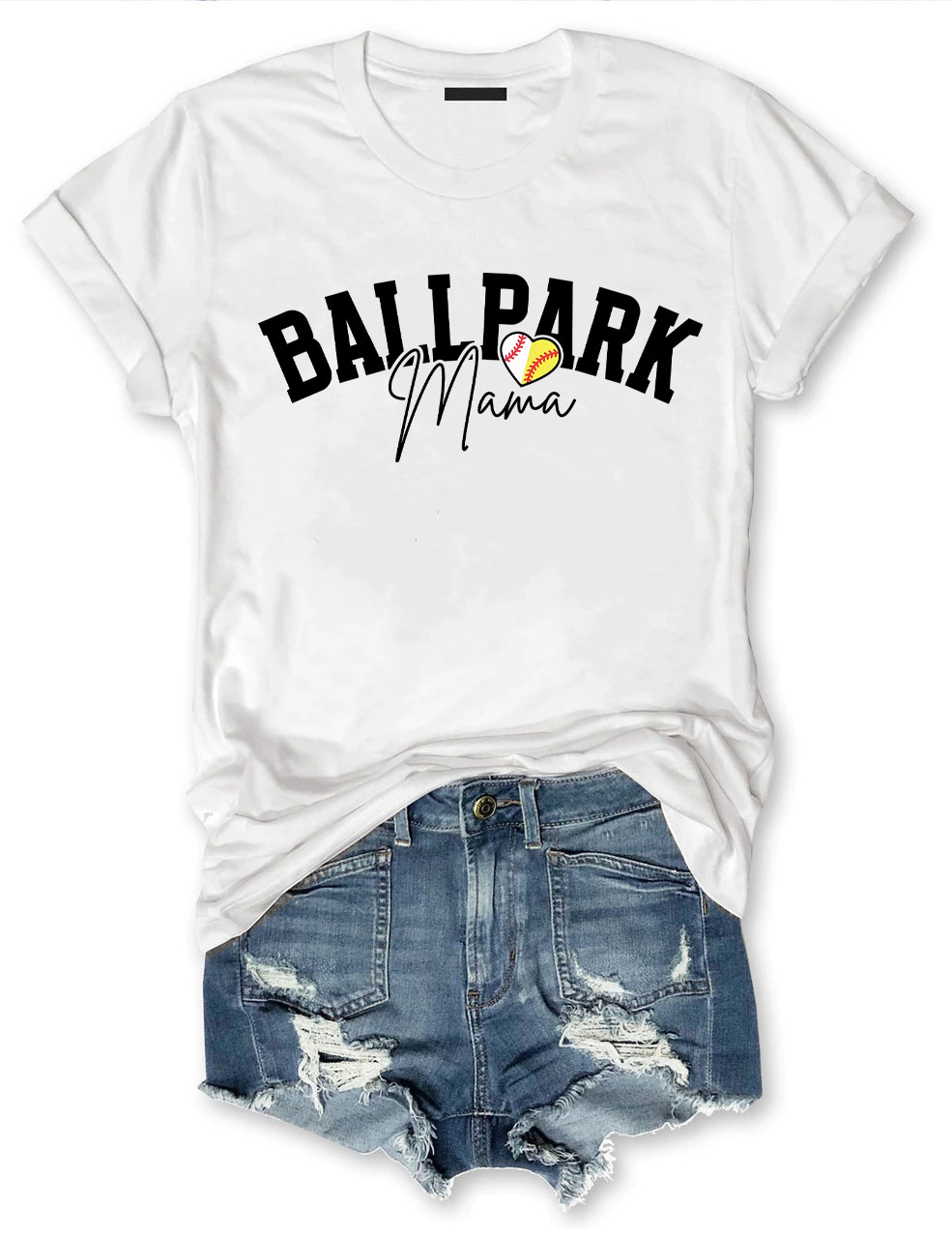 Custom Ballpark Mom T-Shirt