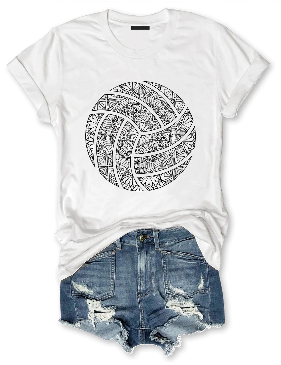 Volleyball Mandala T-shirt
