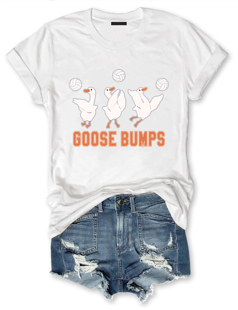 Goose Bumps Funny Volleyball T-shirt