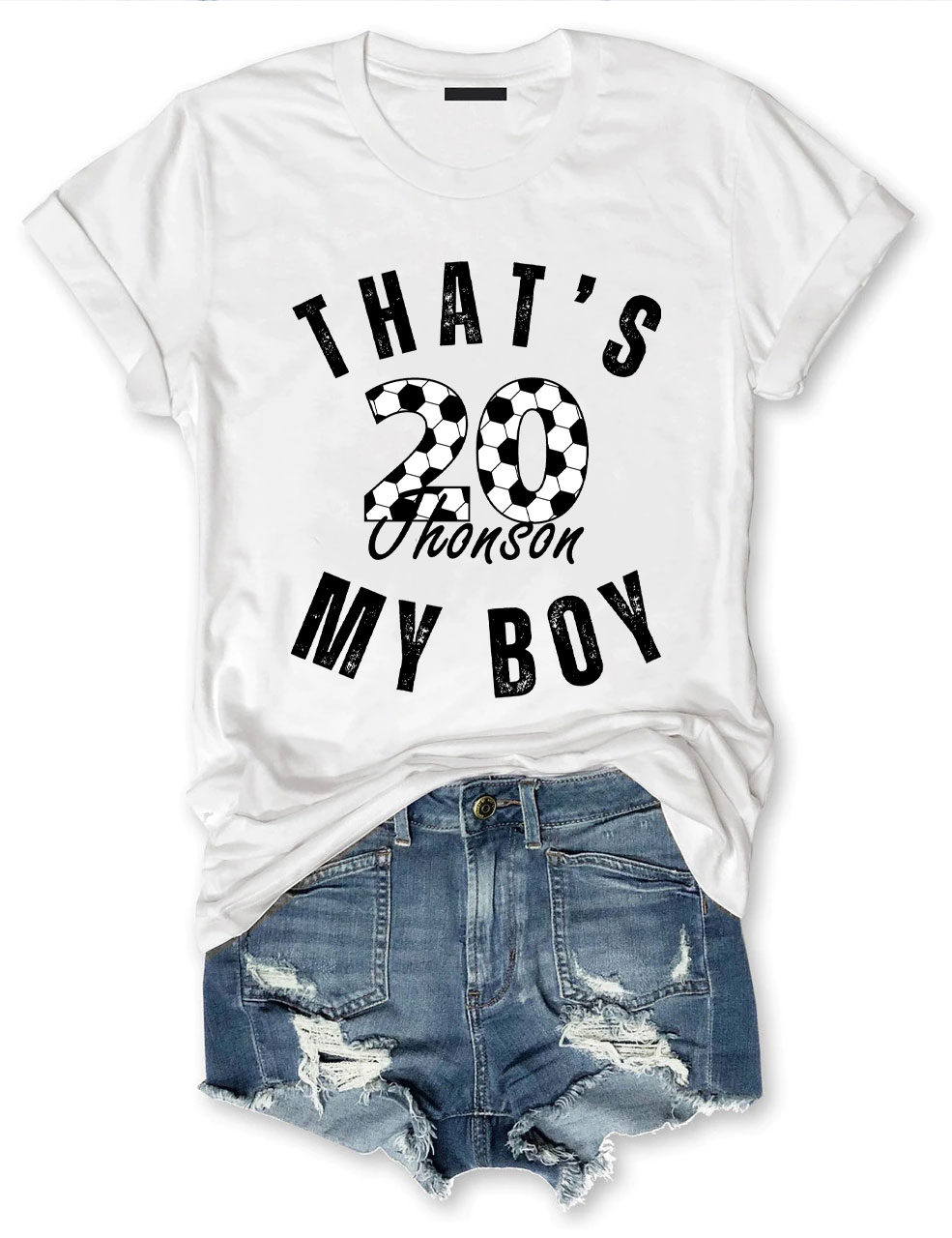 Custom That's My Boy Football T-shirt