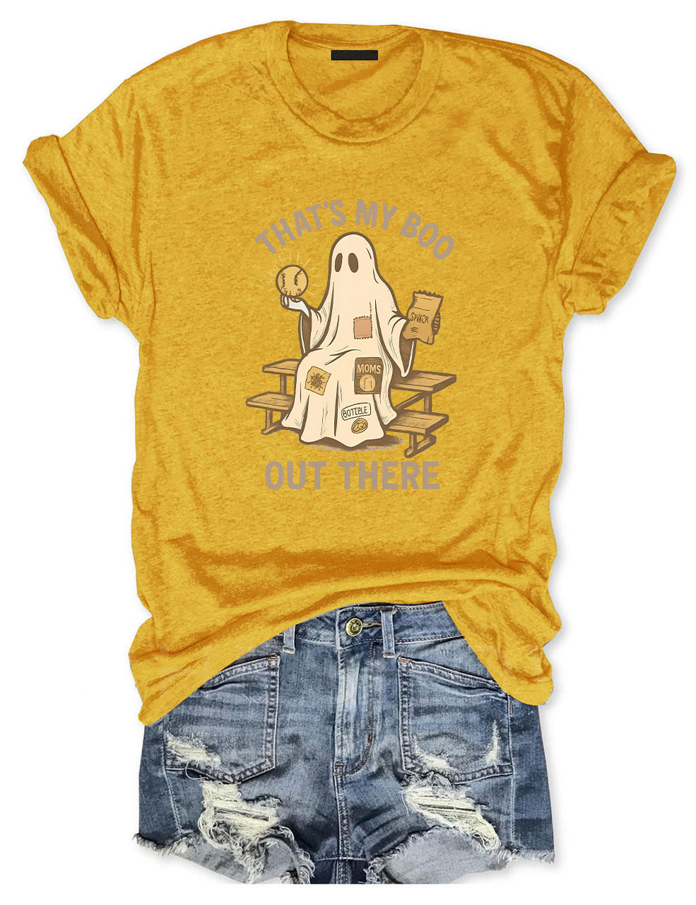 That's My Boo Out There Funny Softball Mom Halloween Funny T-Shirt