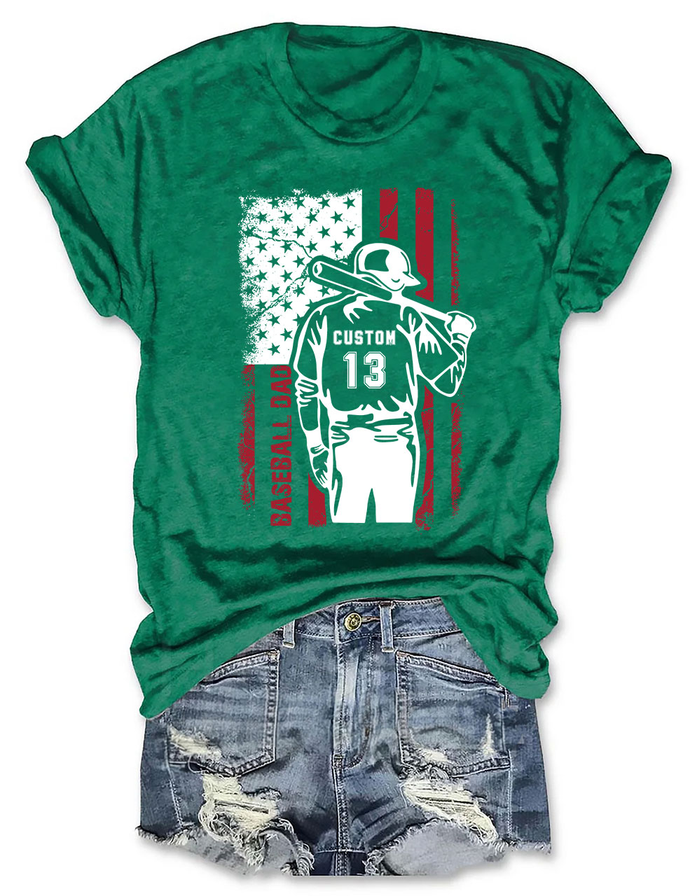 Custom Baseball Dad T-shirt