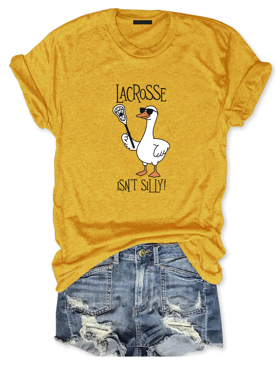 Isn't Silly Cute Lacrosse Funny T-shirt