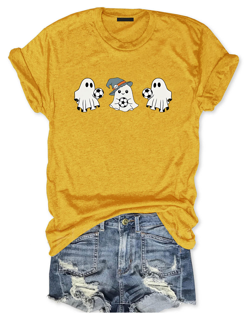 Soccer Ghost Funny T-Shirt