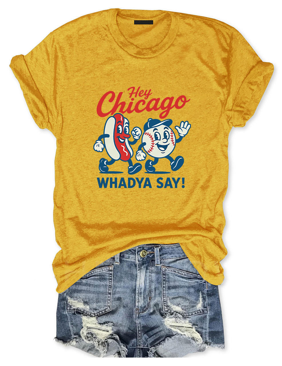 Hey Chicago Funny Baseball T-Shirt