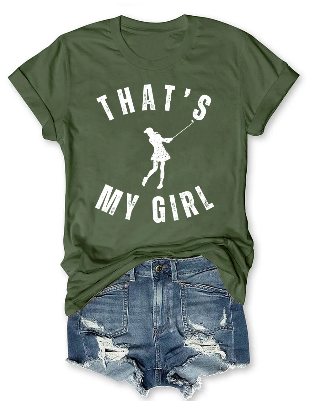 Custom That's My Girl Golf T-shirt