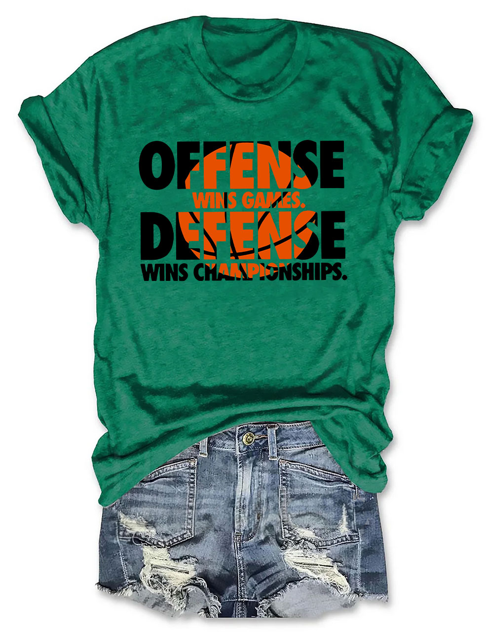 Offense Wins Games Basketball T-shirt