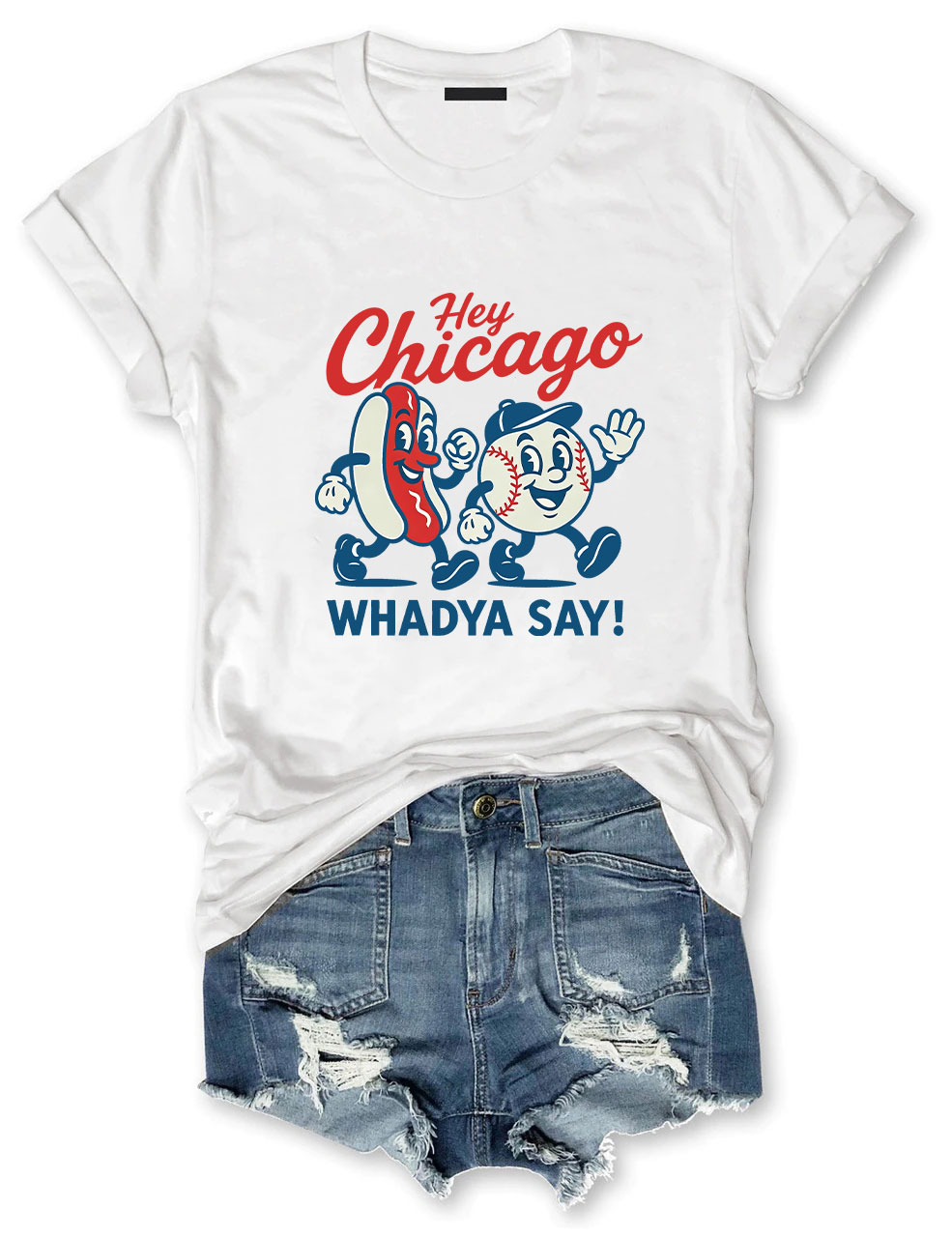Hey Chicago Funny Baseball T-Shirt