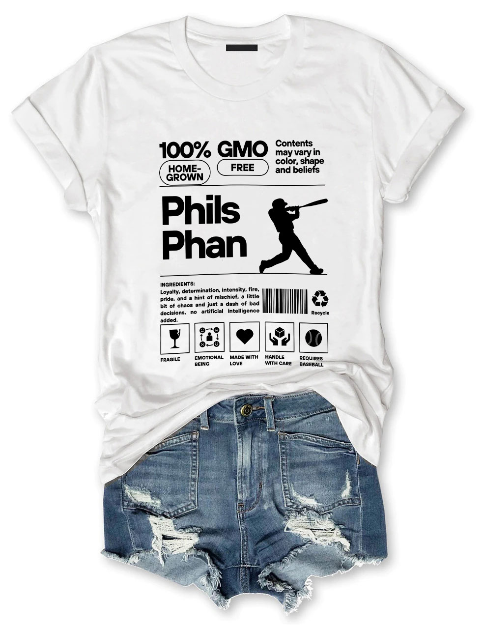 Phillies Phan Baseball T-Shirt