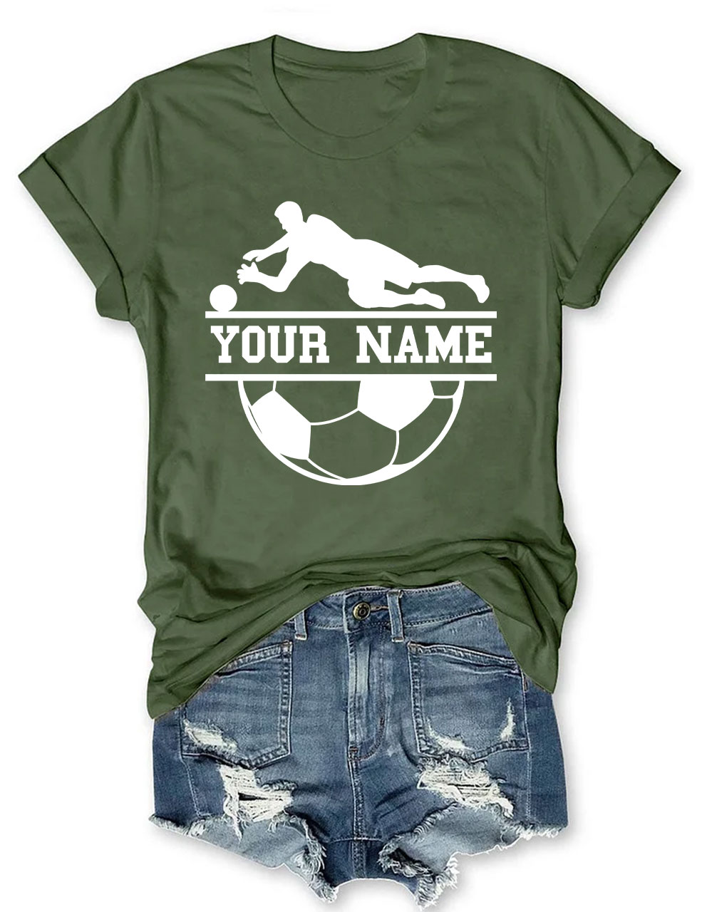 Custom Goalkeeper Football Player T-shirt
