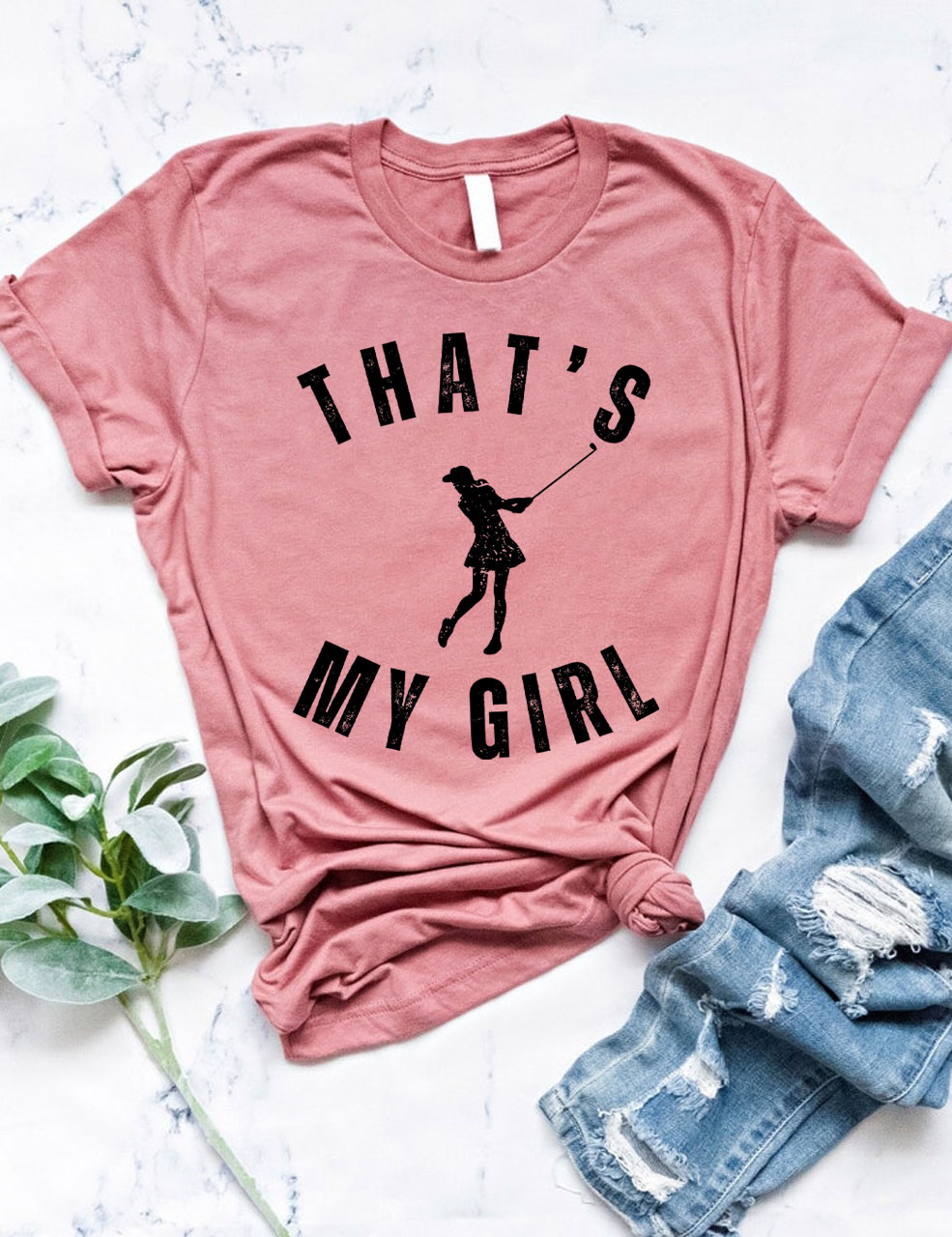 Custom That's My Girl Golf T-shirt