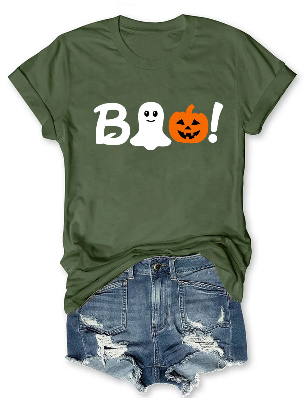 Boo Halloween Ghost Basketball T-shirt