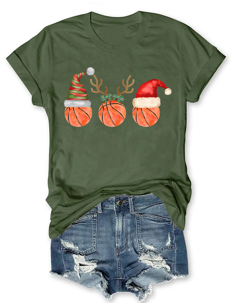 Christmas Basketball T-shirt
