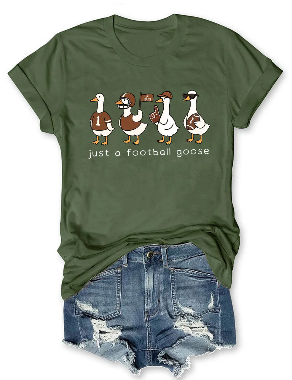 Funny Football Goose T-shirt