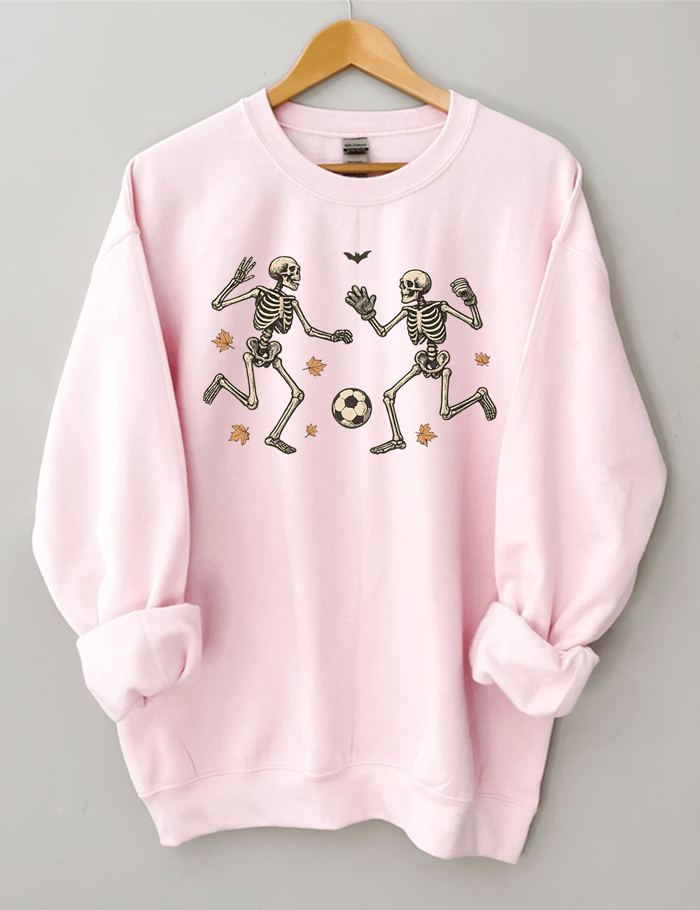 Funny Skeleton Soccer Halloween Sweatshirt