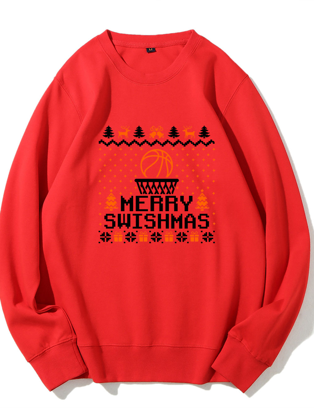 Merry Swishmas Ugly Basketball Sweatshirt