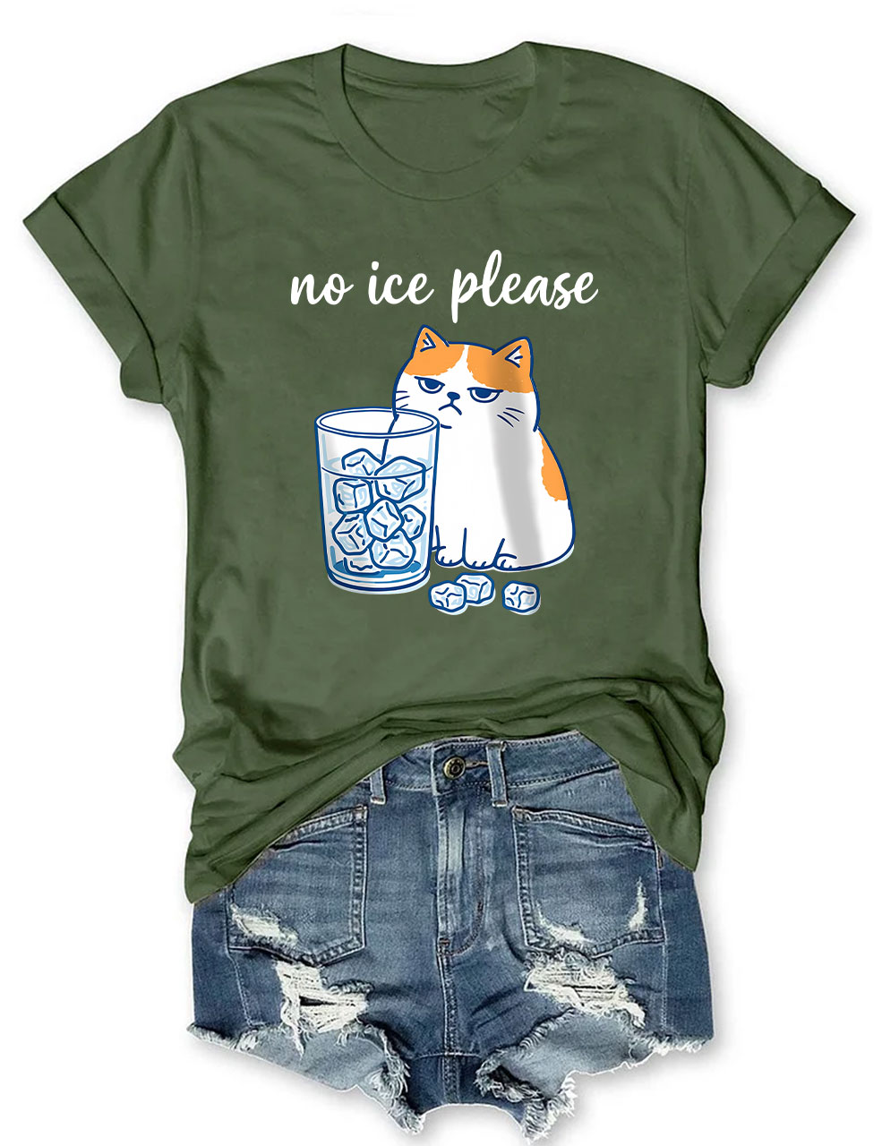 No ICE Please Cat Funny T-Shirt