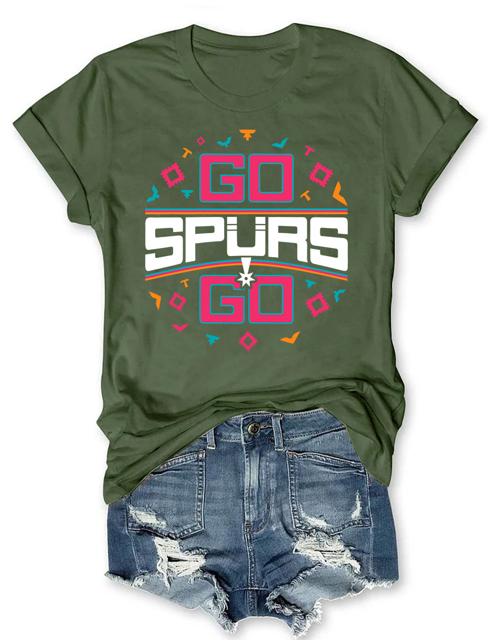Go Spurs Go Funny Basketball T-shirt