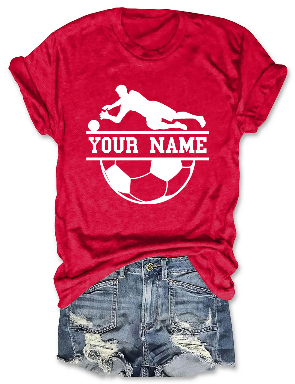 Custom Goalkeeper Football Player T-shirt