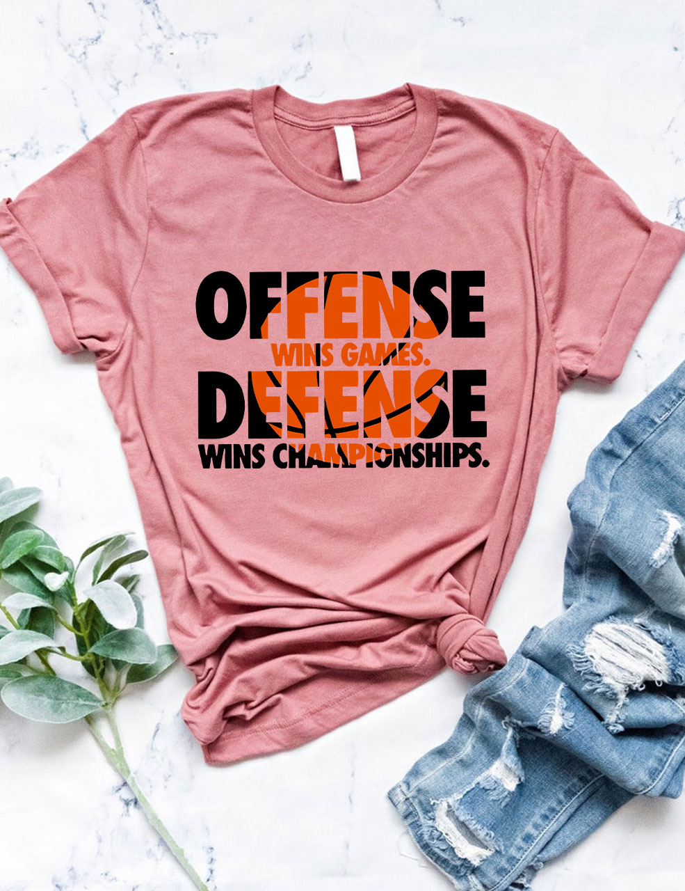 Offense Wins Games Basketball T-shirt