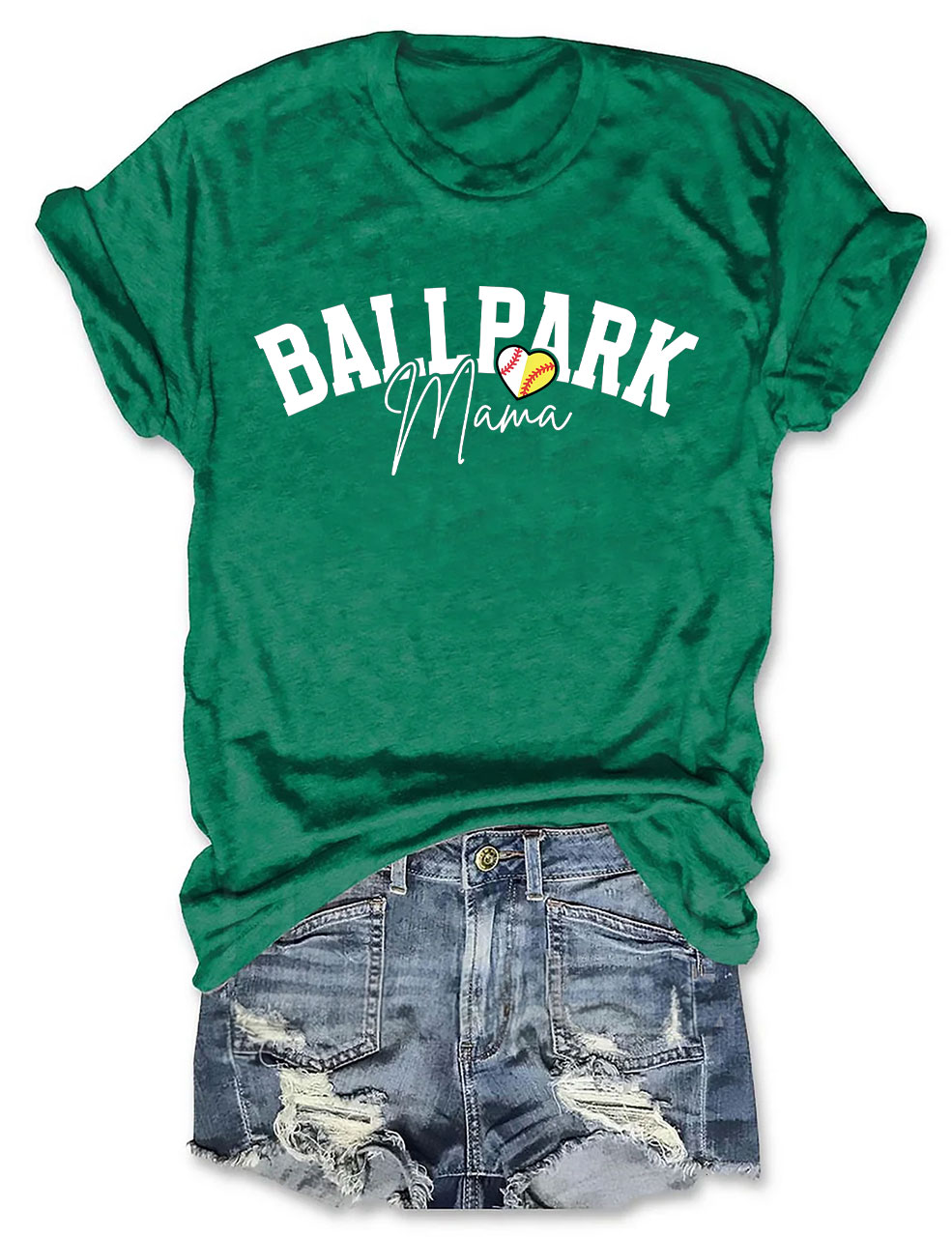 Custom Ballpark Mom T-Shirt