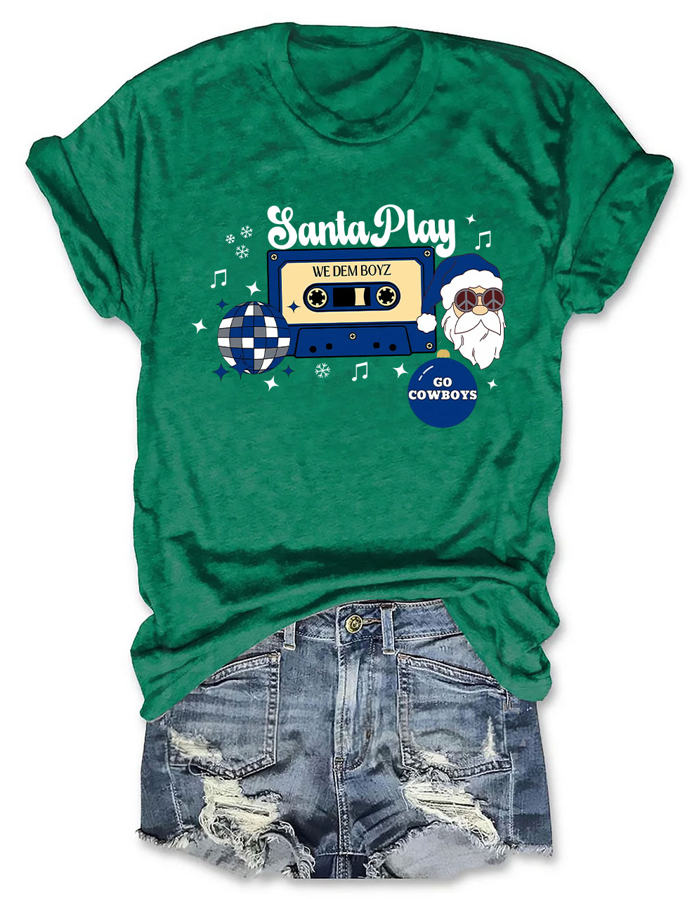 Dallas Cowboys Christmas Football T-Shirt
