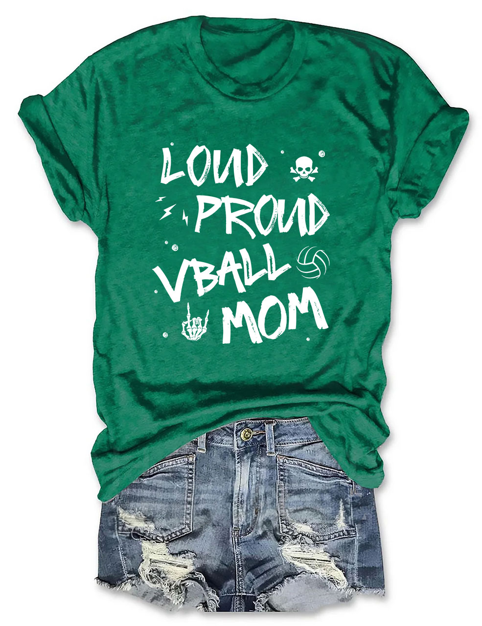 Loud Proud Mom Game Day Volleyball Momma T-shirt