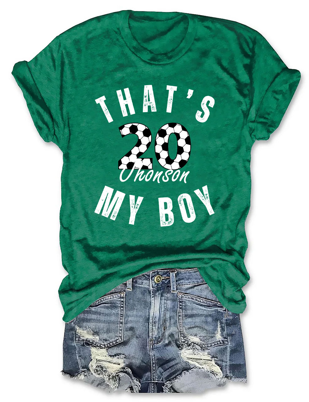 Custom That's My Boy Football T-shirt