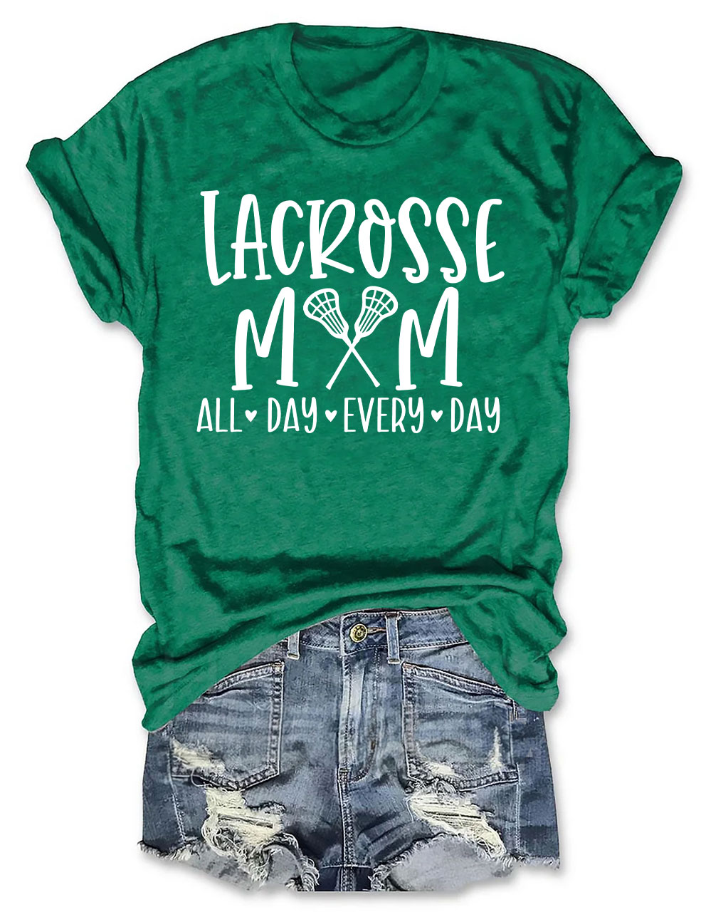 Lacrosse Mom All Day Every Day Funny T-shirt