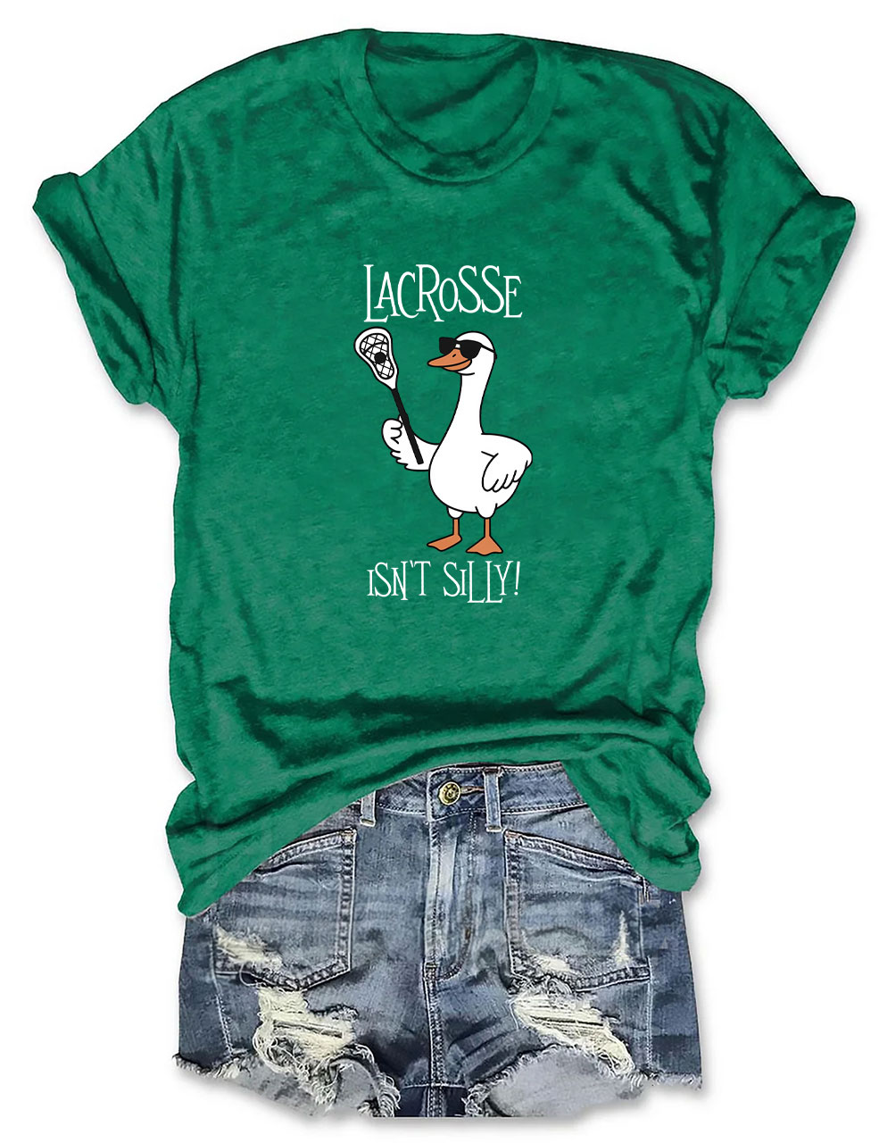Isn't Silly Cute Lacrosse Funny T-shirt