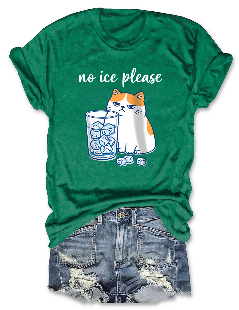 No ICE Please Cat Funny T-Shirt