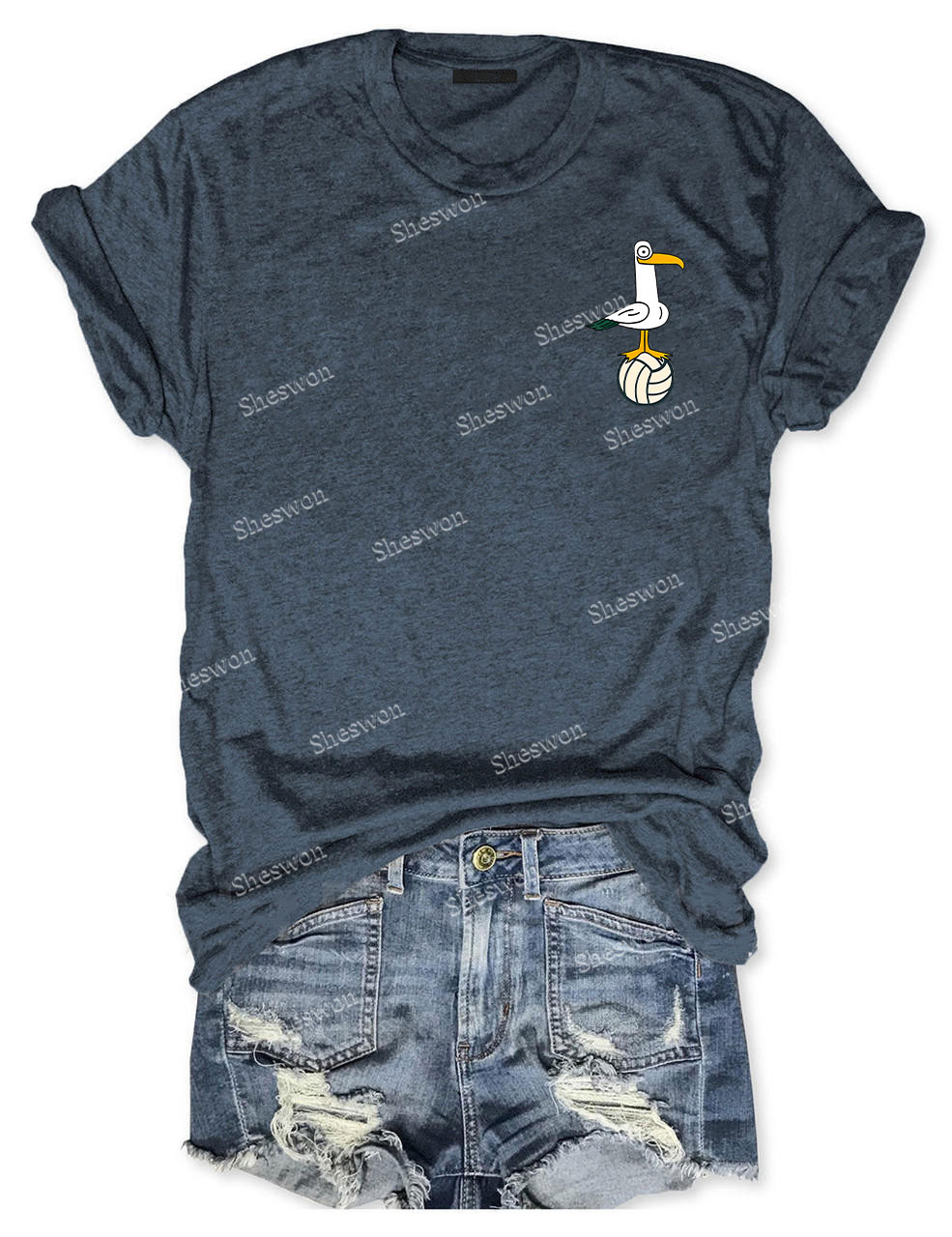 Mine Mine Mine Seagull Funny Volleyball T-shirt