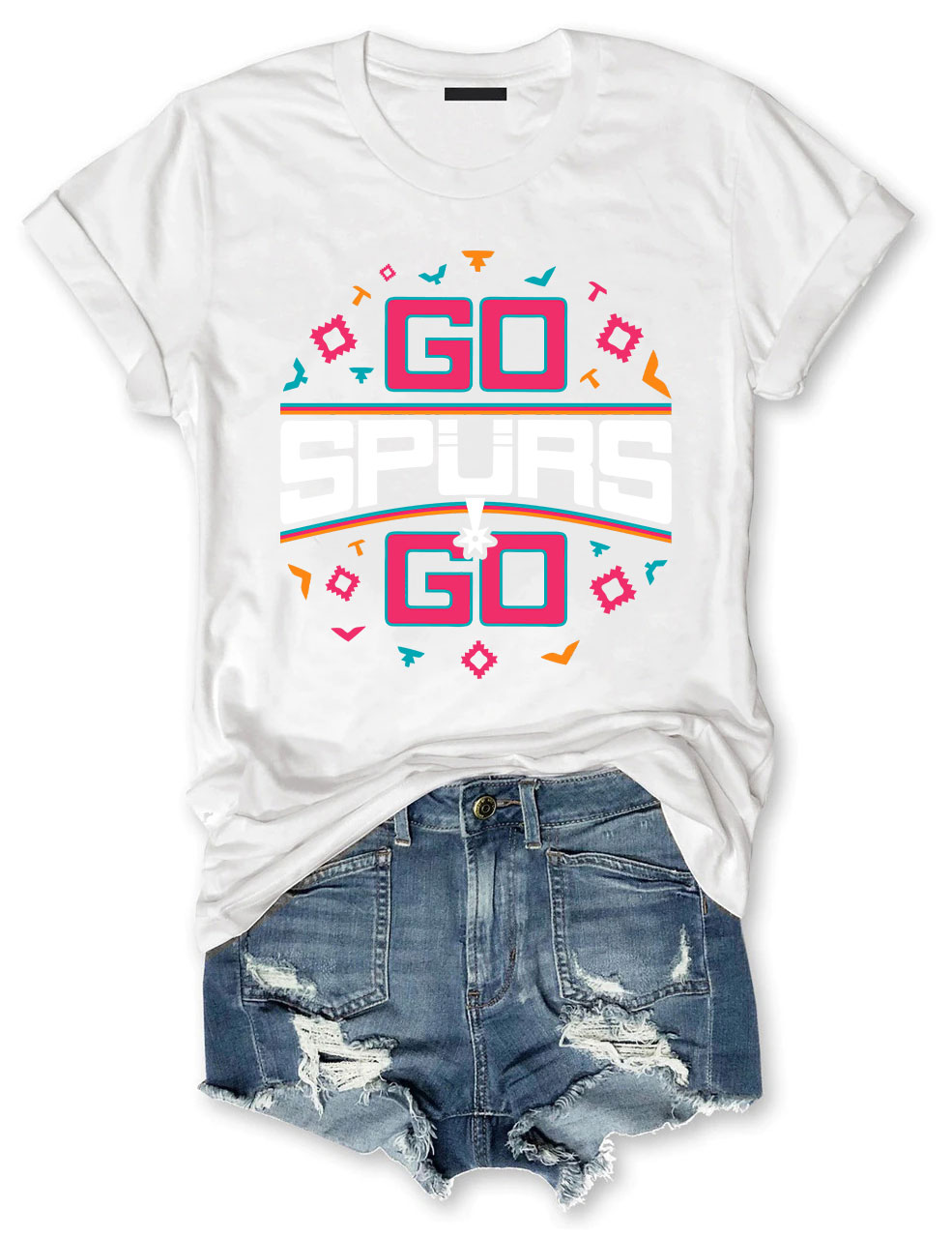 Go Spurs Go Funny Basketball T-shirt