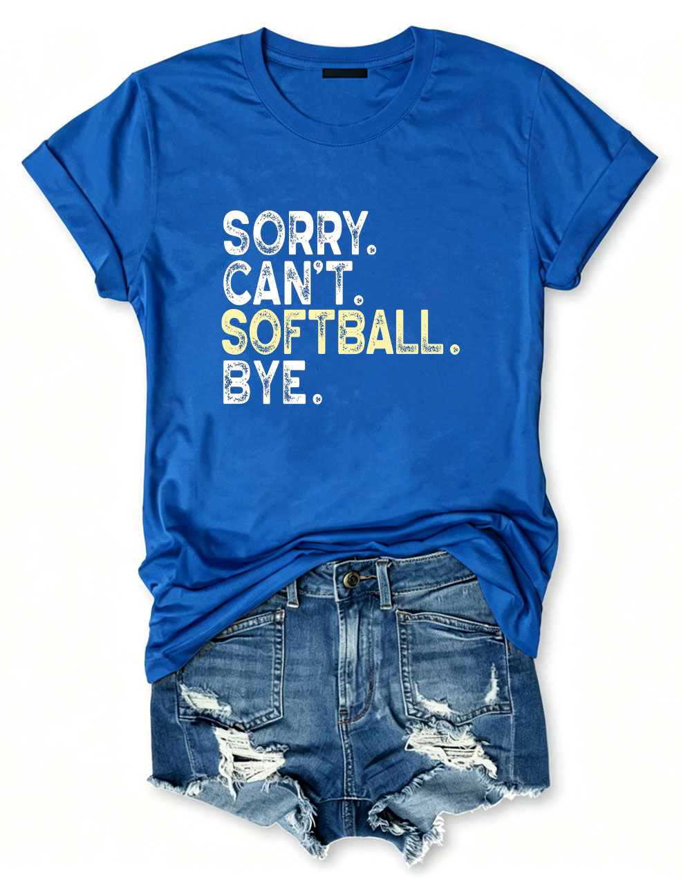 Sorry Can't Softball Bye Funny T-Shirt
