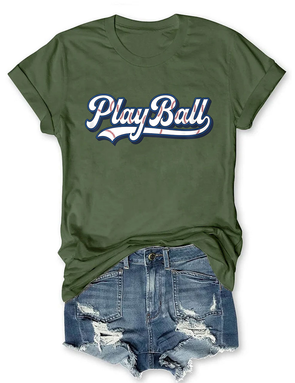 Play Ball Baseball Mom T-Shirt