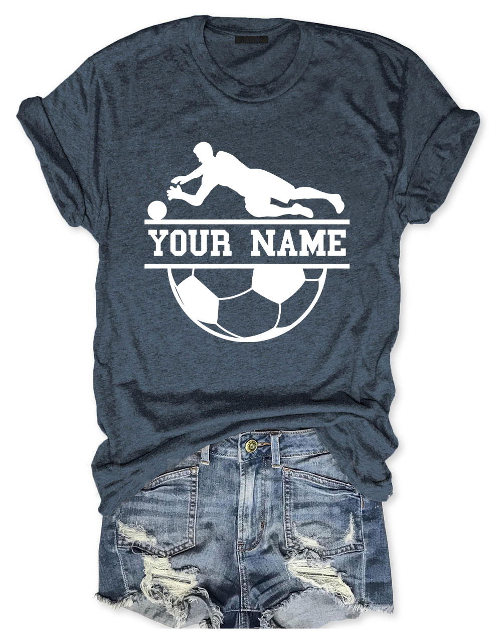 Custom Goalkeeper Football Player T-shirt