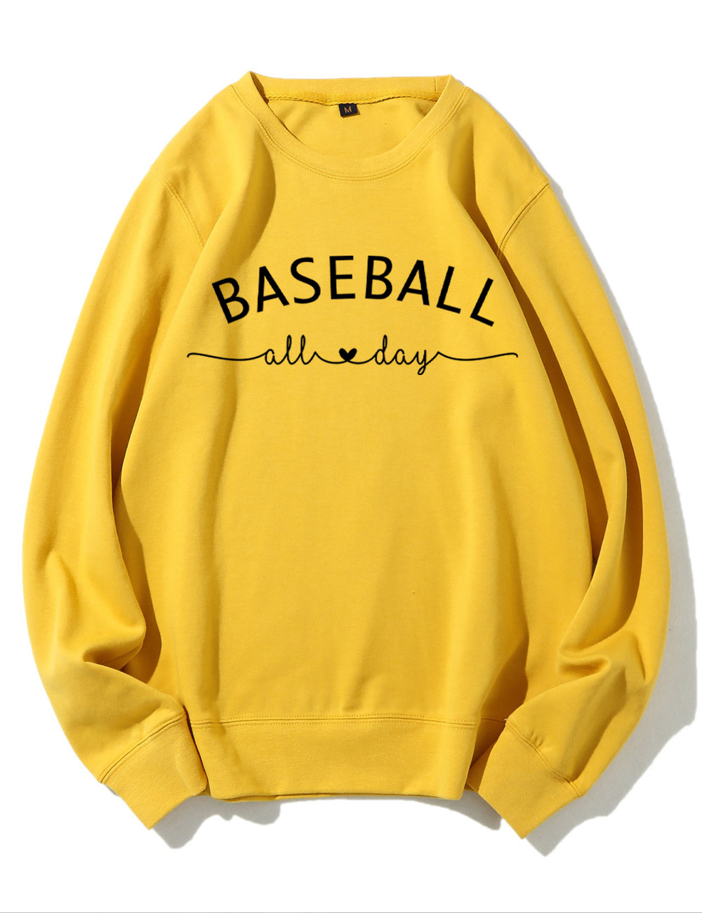 Baseball All Day Customized Number Sweatshirt