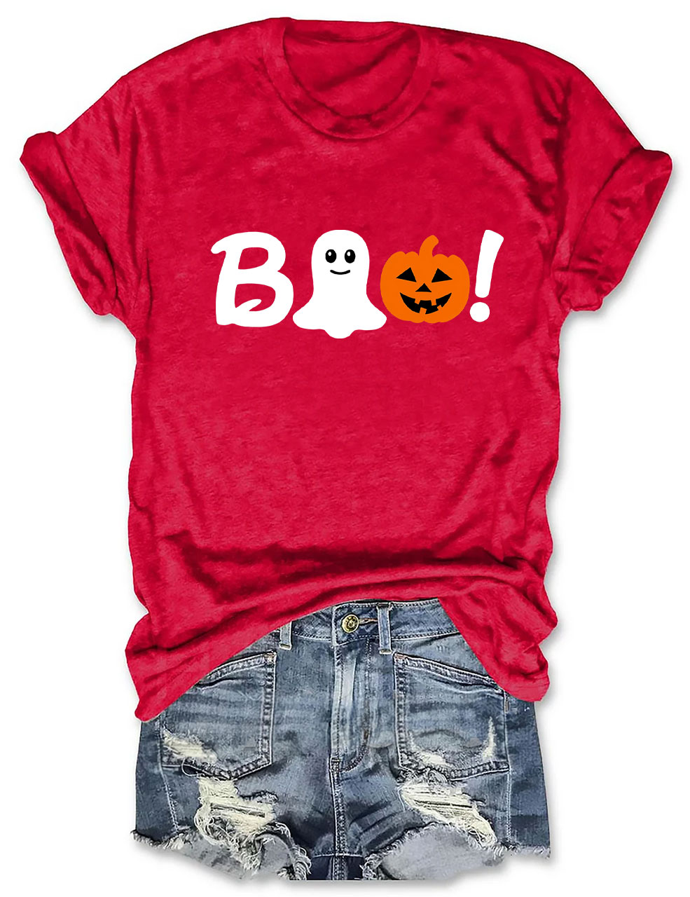 Boo Halloween Ghost Basketball T-shirt