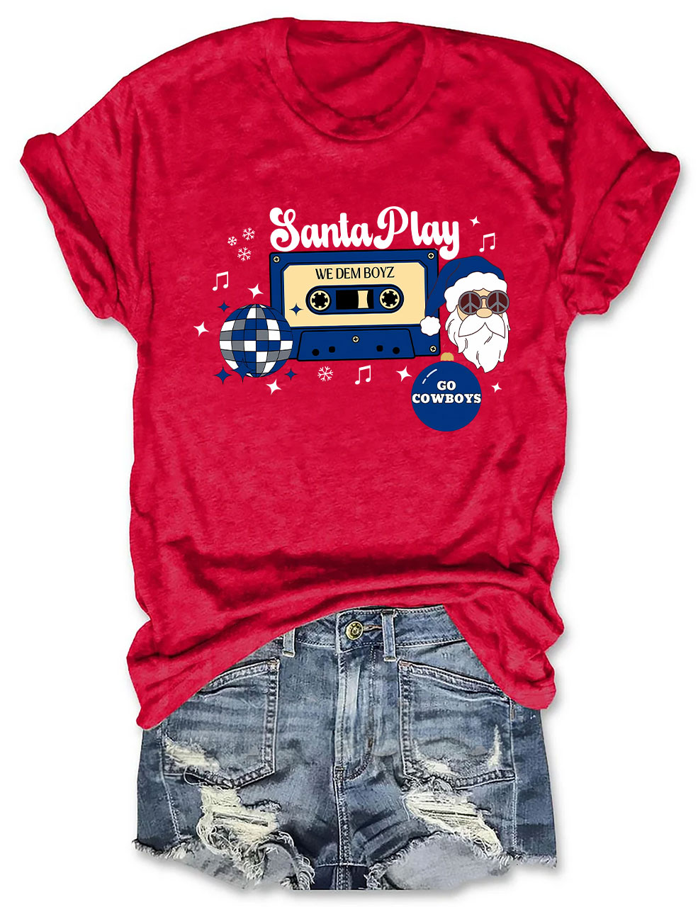 Dallas Cowboys Christmas Football T-Shirt
