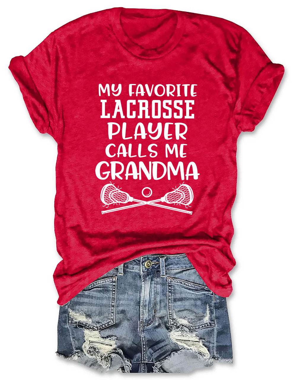 My Favorite Lacrosse Player Calls Me Grandma Grandsons T-shirt