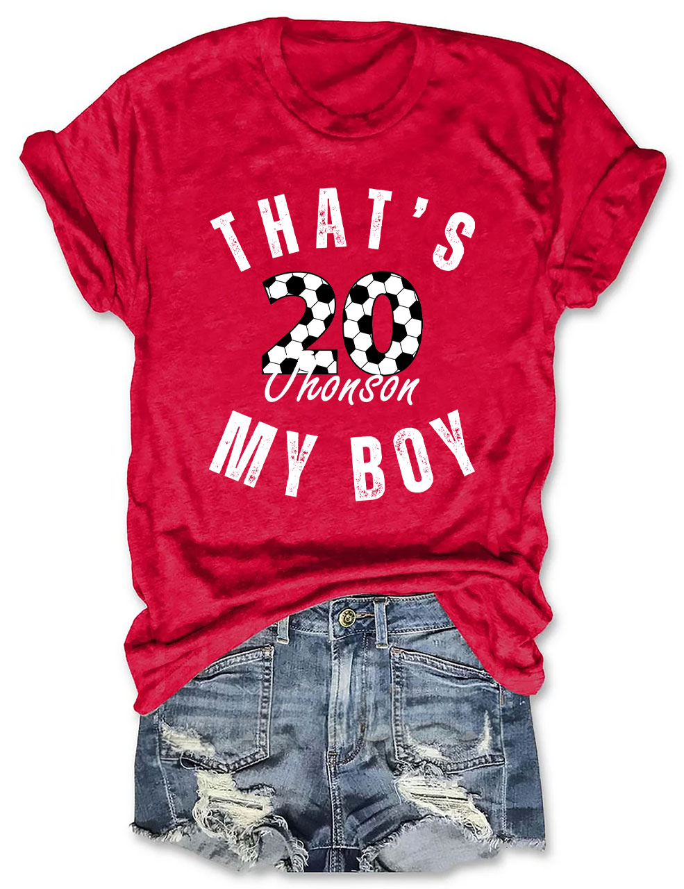 Custom That's My Boy Football T-shirt